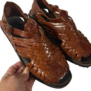 Women's Tan Leather Sandals